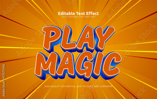 play magic editable text effect