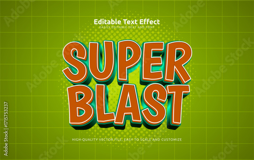 super blast editable text effect