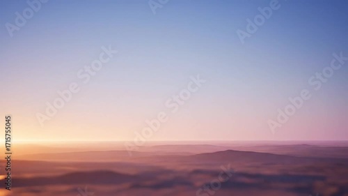 Wallpaper Mural Tranquil dawn light over misty hills, ethereal cinematic landscape scenery video background Torontodigital.ca