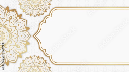 Luxury mandala animation art 4k footage, Floral vintage decorative element