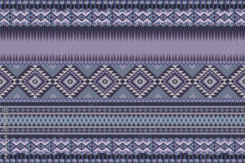 Seamless Ikat ethnic patterns, perfect for textile, fashion design, fabric printing, and home decor. Inspired by traditional with modern color Ideal for background