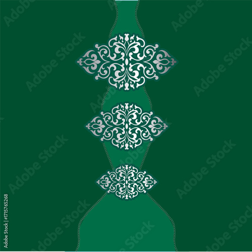 The design of ornament "Keronsang", brooch traditional Malay cloth