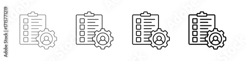 Sales Leads Icons Set In Various Stroke Line Styles