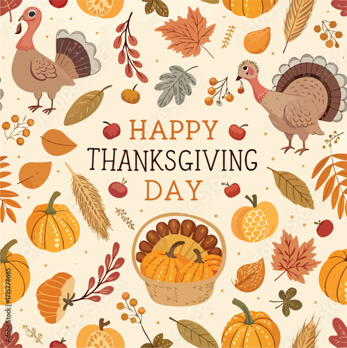 autumn seamless pattern,happy thanks giving seamless pattern,seamless pattern