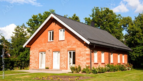 Wallpaper Mural Suburban Brick House Torontodigital.ca