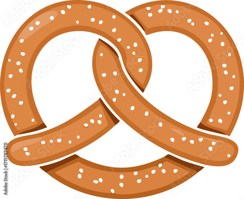 pretzel on white background