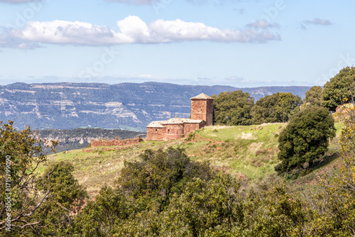 Sant Cebria de la Mora. Roman church in Tagamanent, Catalonia. Spain.