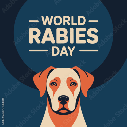 World Rabies Day Awareness Dog Symbol Design