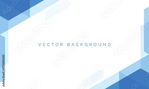 Modern Blue Geometric frame border with empty space Background for Business Presentations, Posters, and Banners template decoration
