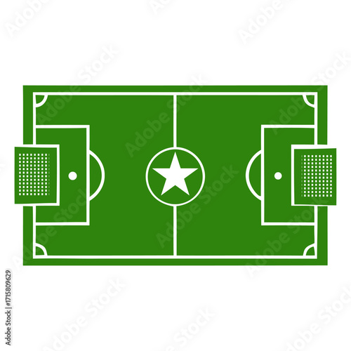 Green Soccer Field, Sports Field, 10.ai Illustration