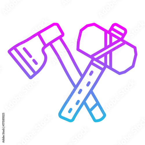 Axe and hammer Icon