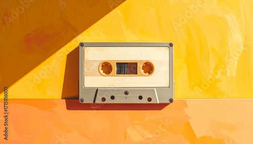 Retro cassette sensibility staying above the sunburst