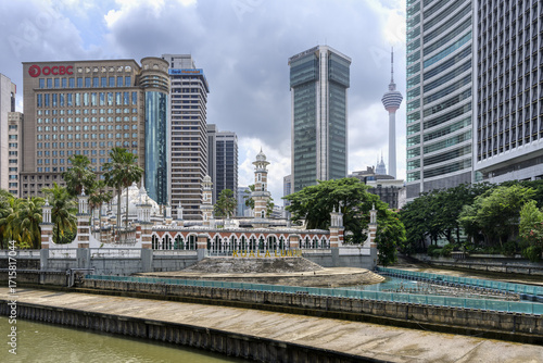 Photography Skyscrapers along the River of Life, the rejuvenated waterfront of Klang River,