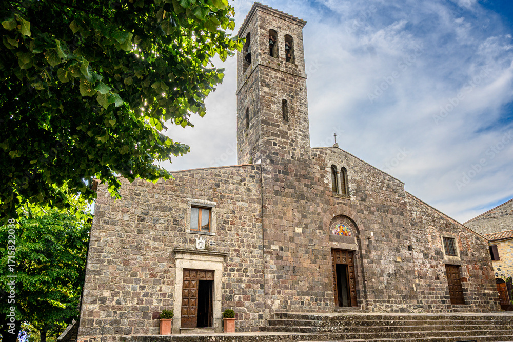 Obraz premium Fortezza di Radicofani, Toscana, Val d'Orcia