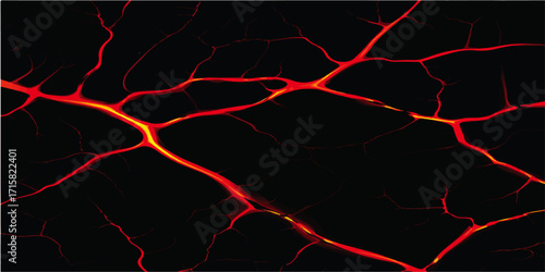 Abstract fiery red energy and glowing black and white lightning motion wallpaper