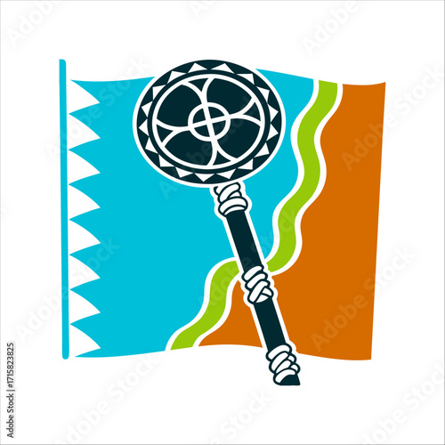 Norse Seidr Staff Icon, Prophecy and Fate Norse Seior Staff A knotted staff for prophecy and fate weaving