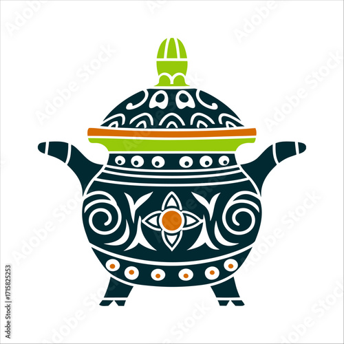 Filipino Anito Spirit Vessel Illustration Filipino Babaylan Anito A spirit vessel jar or figurine for ancestors