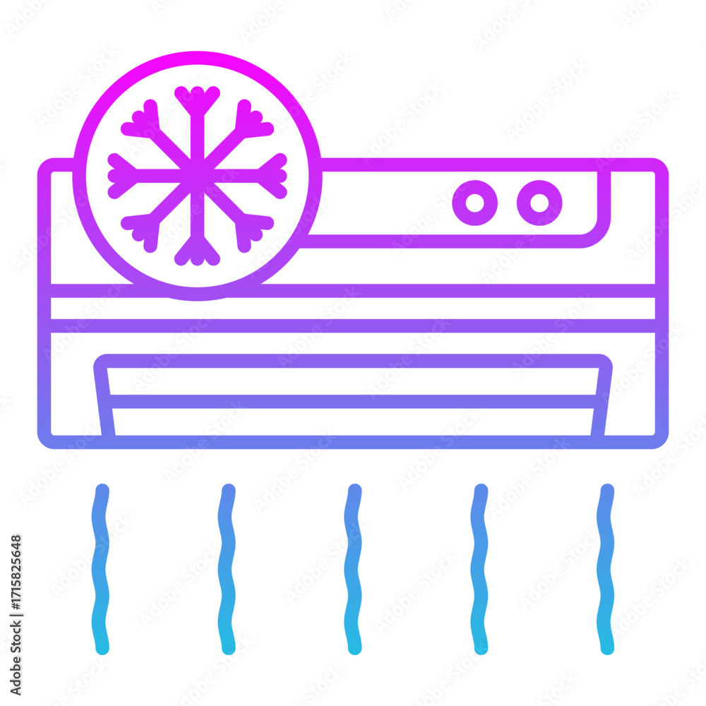 Fototapeta premium Air conditioner Icon