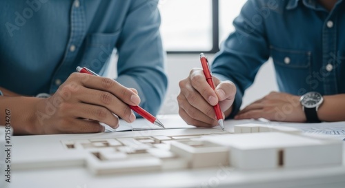 Wallpaper Mural Architects Collaborating Over Building Plans Torontodigital.ca