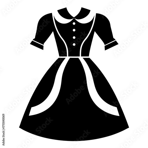 vector illustration of a wedding dress