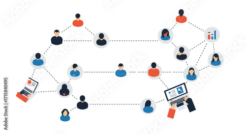 Modern Flat Design Vector: Streamlined Business Solution for Clarity and Strategic Growth