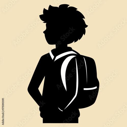 silhouette of a man