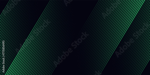 Futuristic abstract background with shiny green lines on a dark background. Perfect for technology, gaming, e-sports, and digital interfaces.