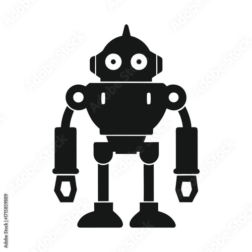 cute 3d robot character illustration