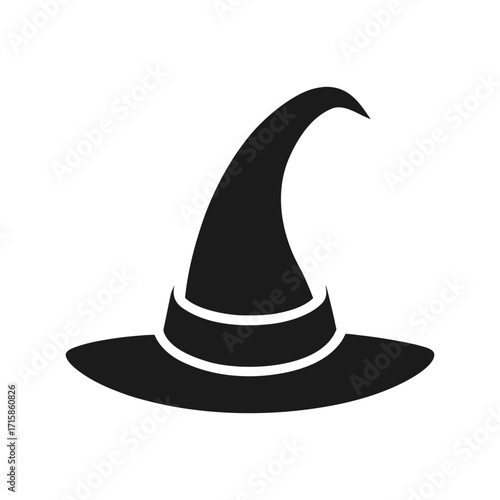 halloween witch pumpkin hat isolated