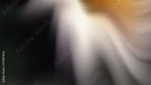 Tranquil abstract background featuring a sophisticated gradient color blend merging into a soft blur motion with artistic noise grain and luminous