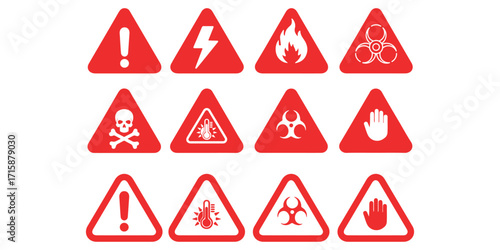 
3d alert sign, caution icon, attention mark. Isolated vector yellow triangle with exclamation mark. Danger warning, reminder, emergency hazard notification symbol. 3d alert notice, warning message