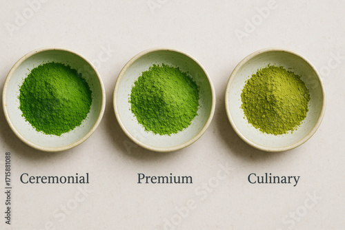 Matcha Powder Grades Ceremonial Premium and Culinary