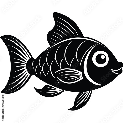 vector illustration of a fish