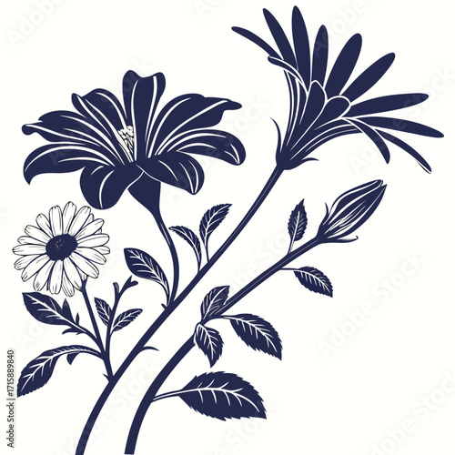 gardenia daisy hardy with leaves 