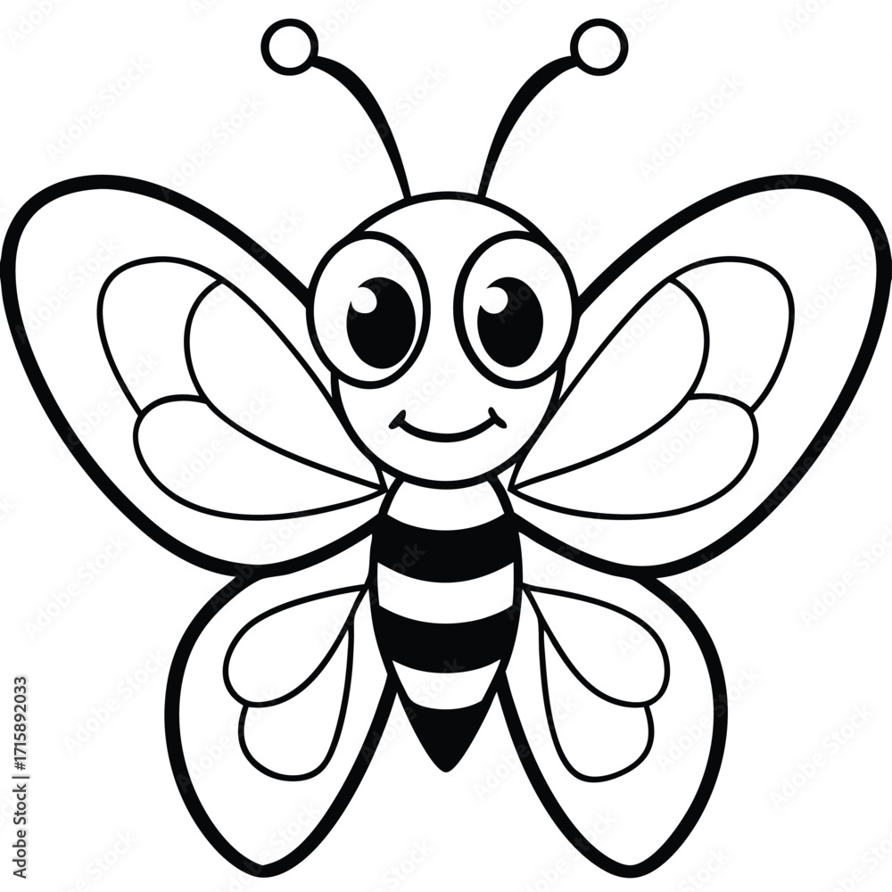 Fototapeta premium bee cartoon character
