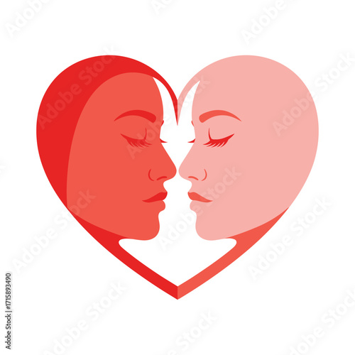 Love Heart Faces