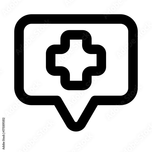 medical outline icon set