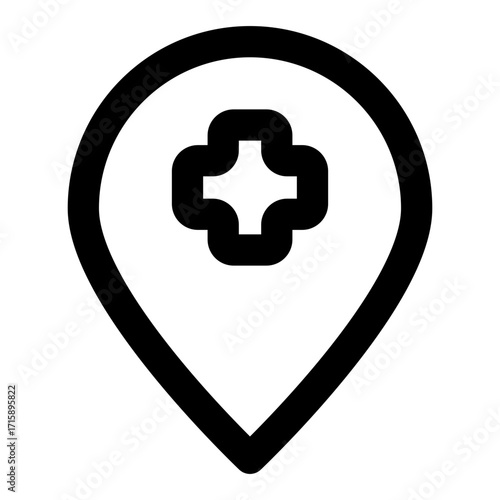medical outline icon set