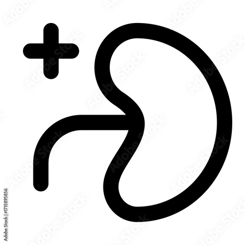 medical outline icon set