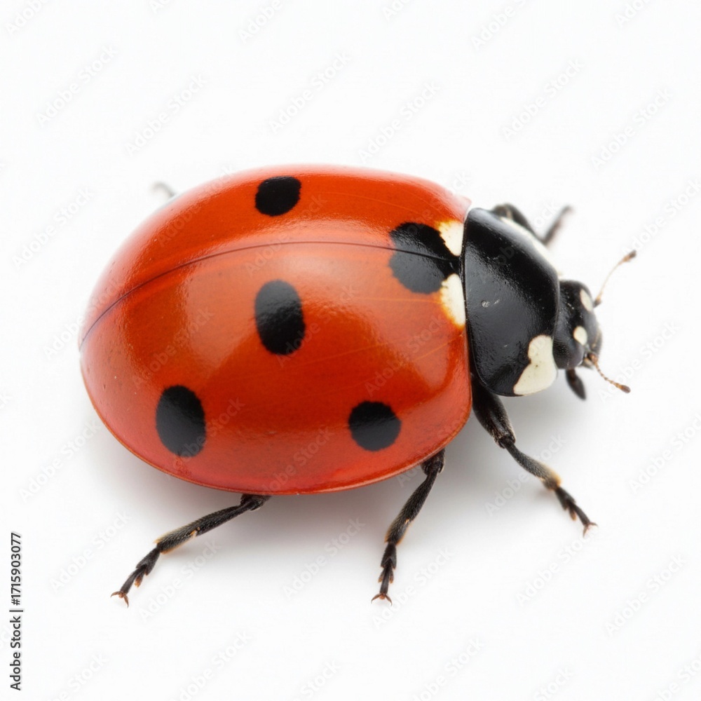 Fototapeta premium ladybird on white background