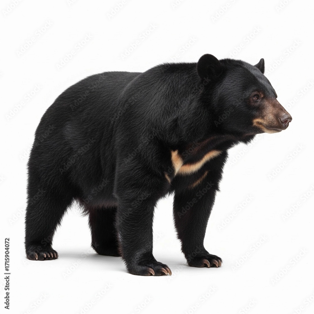 Fototapeta premium brown bear isolated on white background