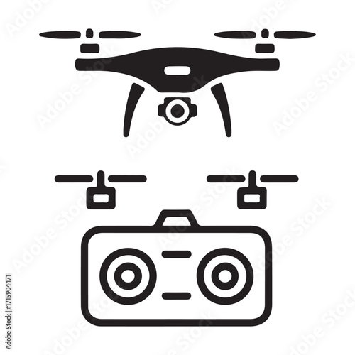 Drone equipment vector pack
