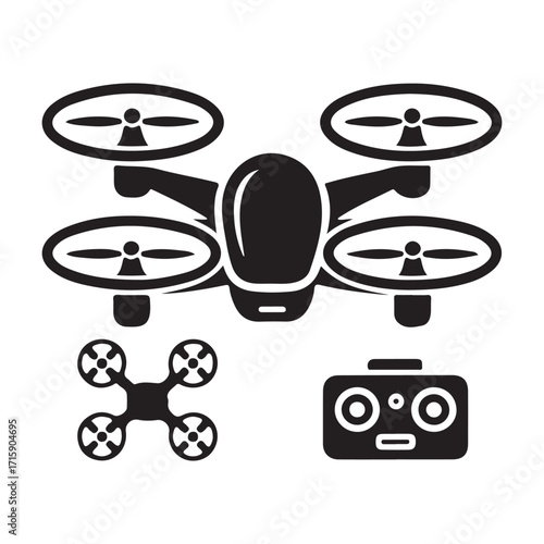 Wireless drone joystick icon