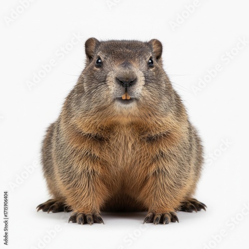 prairie dog on white background