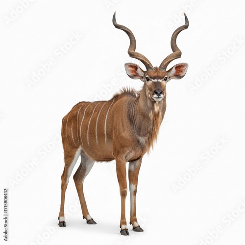 deer on white background