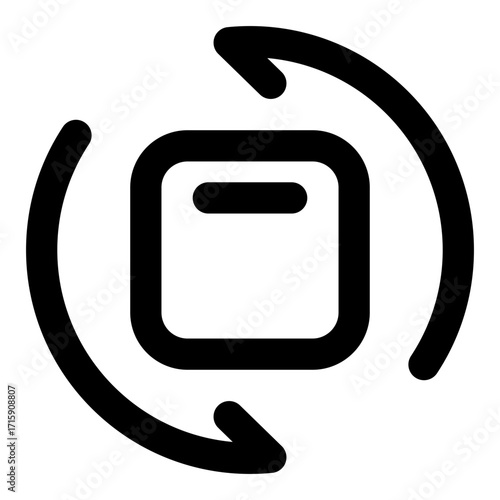 shipping outline icon set