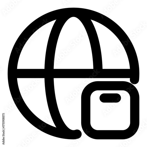 shipping outline icon set