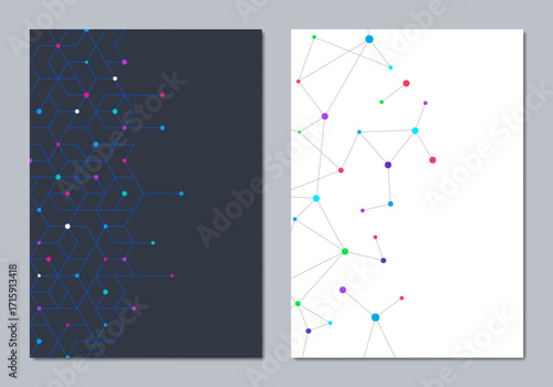 Abstract geometric background for a business brochure or cover book, page layout, flyer design, and poster template