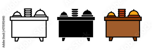 Catering buffet icon