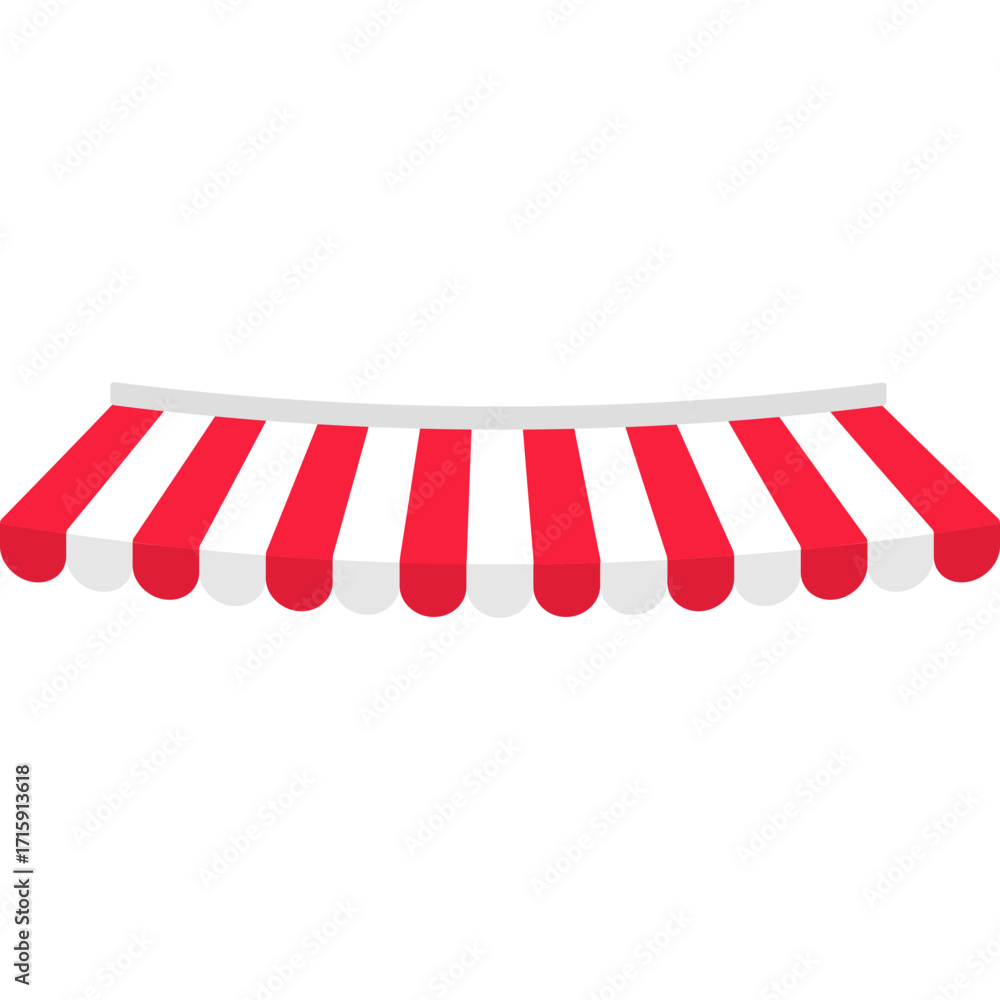Obraz premium Outdoor Striped Awning
